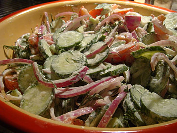 Tamara's Mom's Cucumber Salad