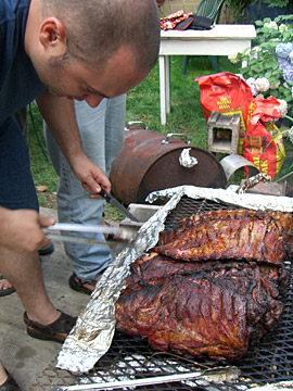 Grillmaster Peter. Damn, those ribs were good