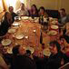 Later, the happy guests enjoy the emergency table